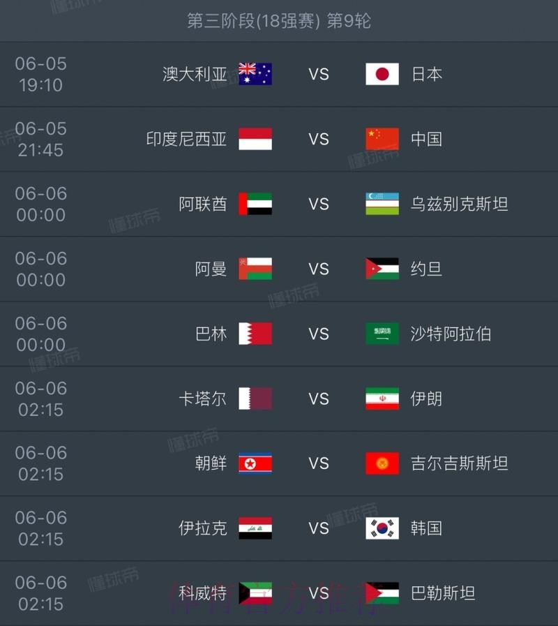 2026世界杯每日赛程在哪里看